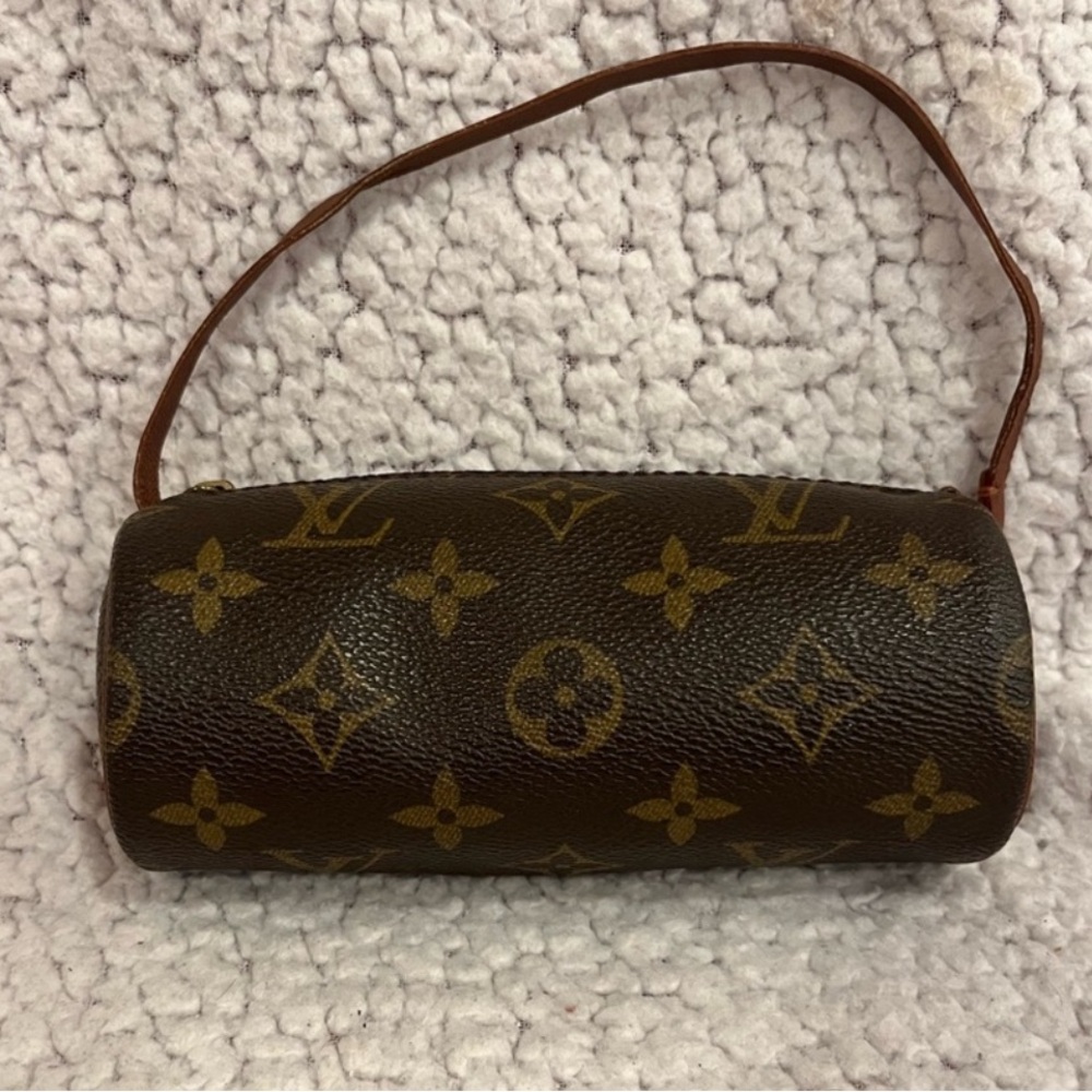 Authentic Louis Vuitton Mini Papillon Monogram Handbag with Strap